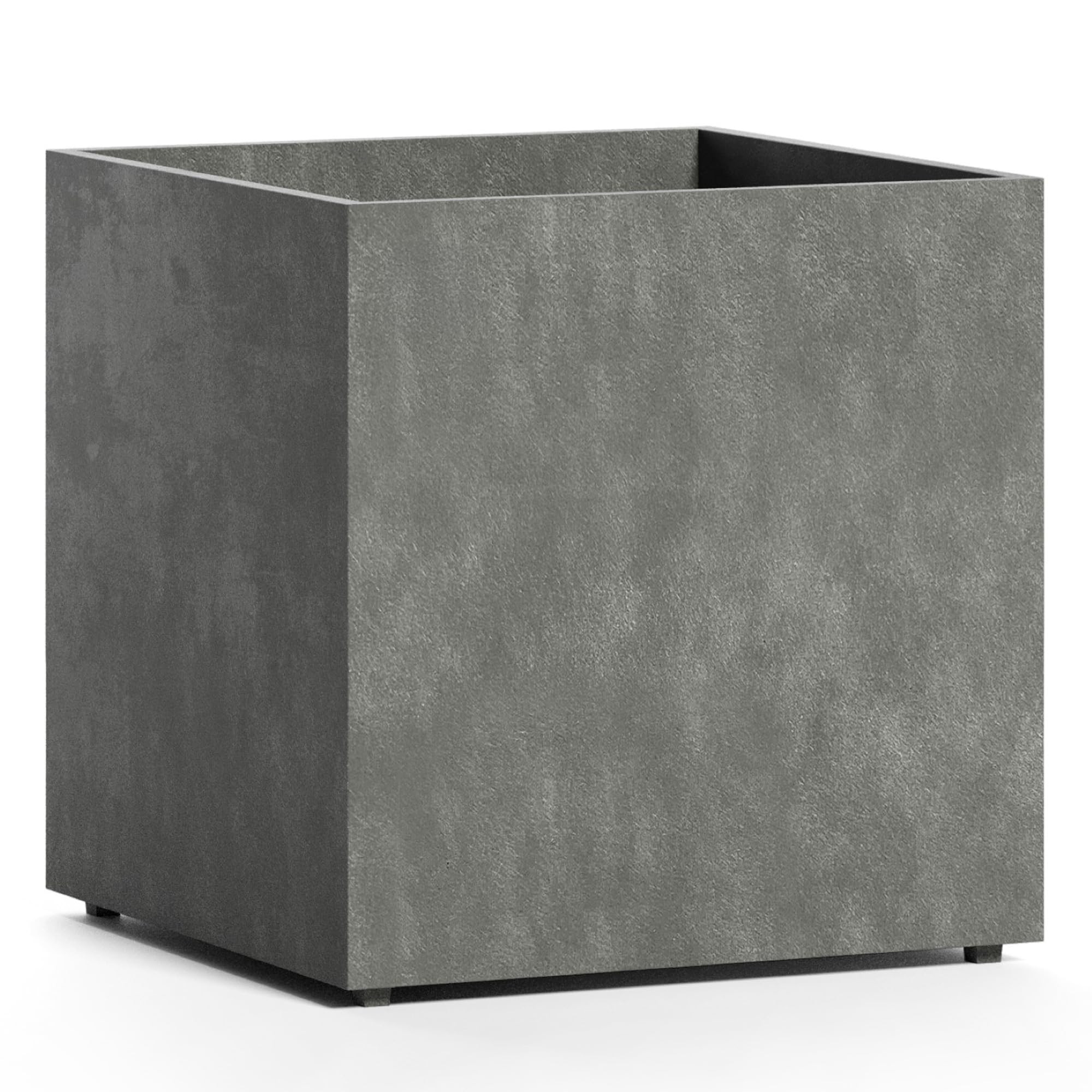 Reglito Cube Planter – Fiberglass Indoor/Outdoor and Weather-Resistant Large Planter (Grey Ston... | Amazon (US)