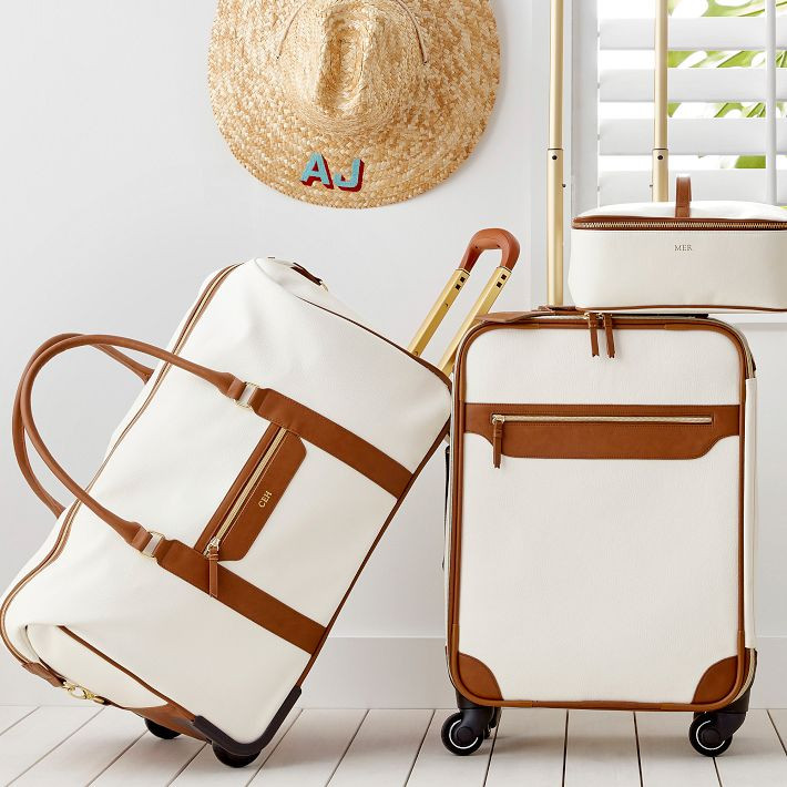 Concourse Vegan Leather Rolling Duffle | Mark and Graham