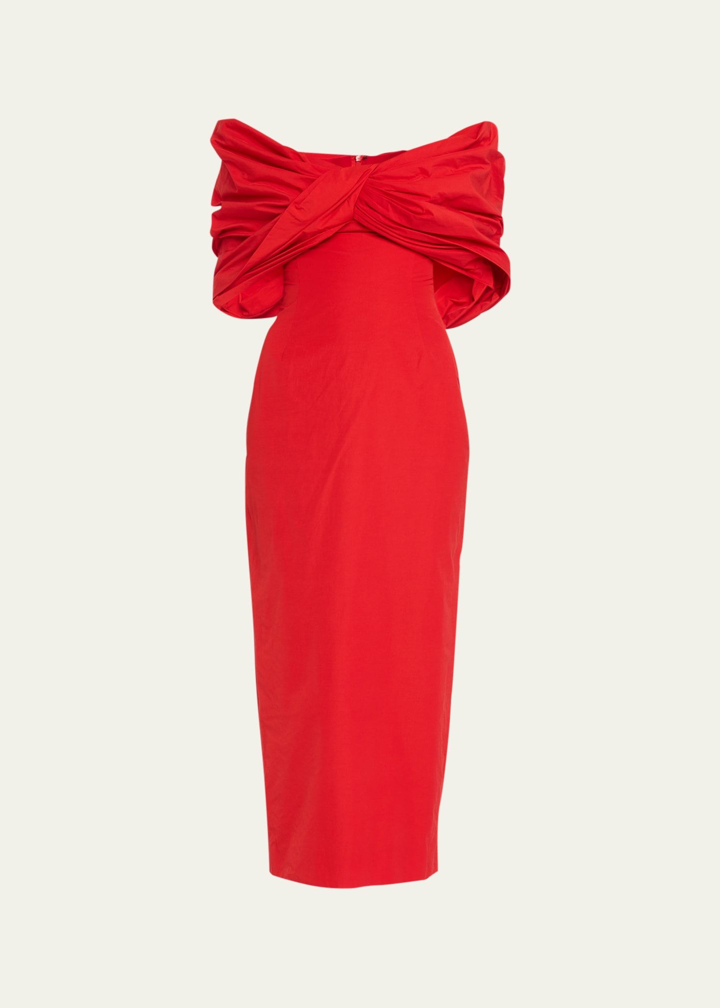 Rosie Assoulin Old Hollywood Off-Shoulder Cocktail Dress | Bergdorf Goodman