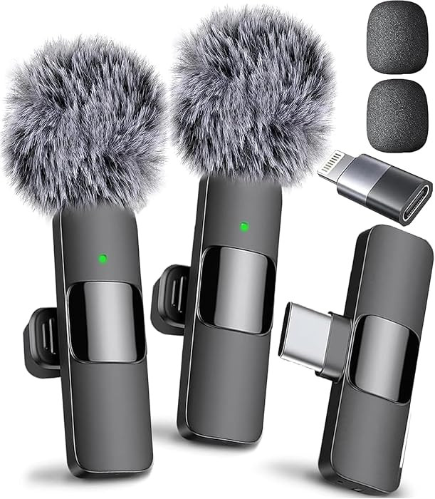 Mini Mic Pro (Latest Model) - Wireless Mini Microphone for iPhone, iPad, Android - 2 Pack Lavalie... | Amazon (US)