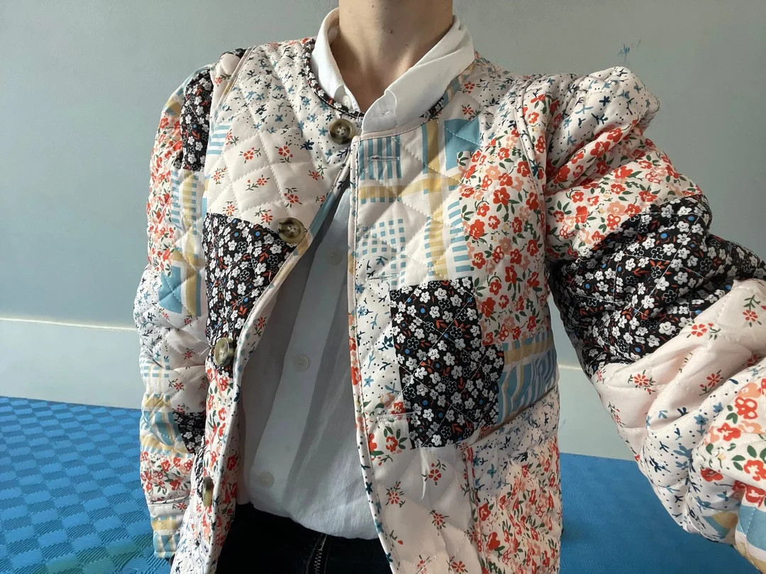 Quilted Floral Jacket for Women Womens Jackets, Vintage Coats, All Season Jackets, Cotton Jacket,... | Etsy ROW