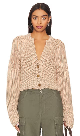 Free People Sweet Nothing Cardi in Tan. - size S | Revolve Clothing (Global)