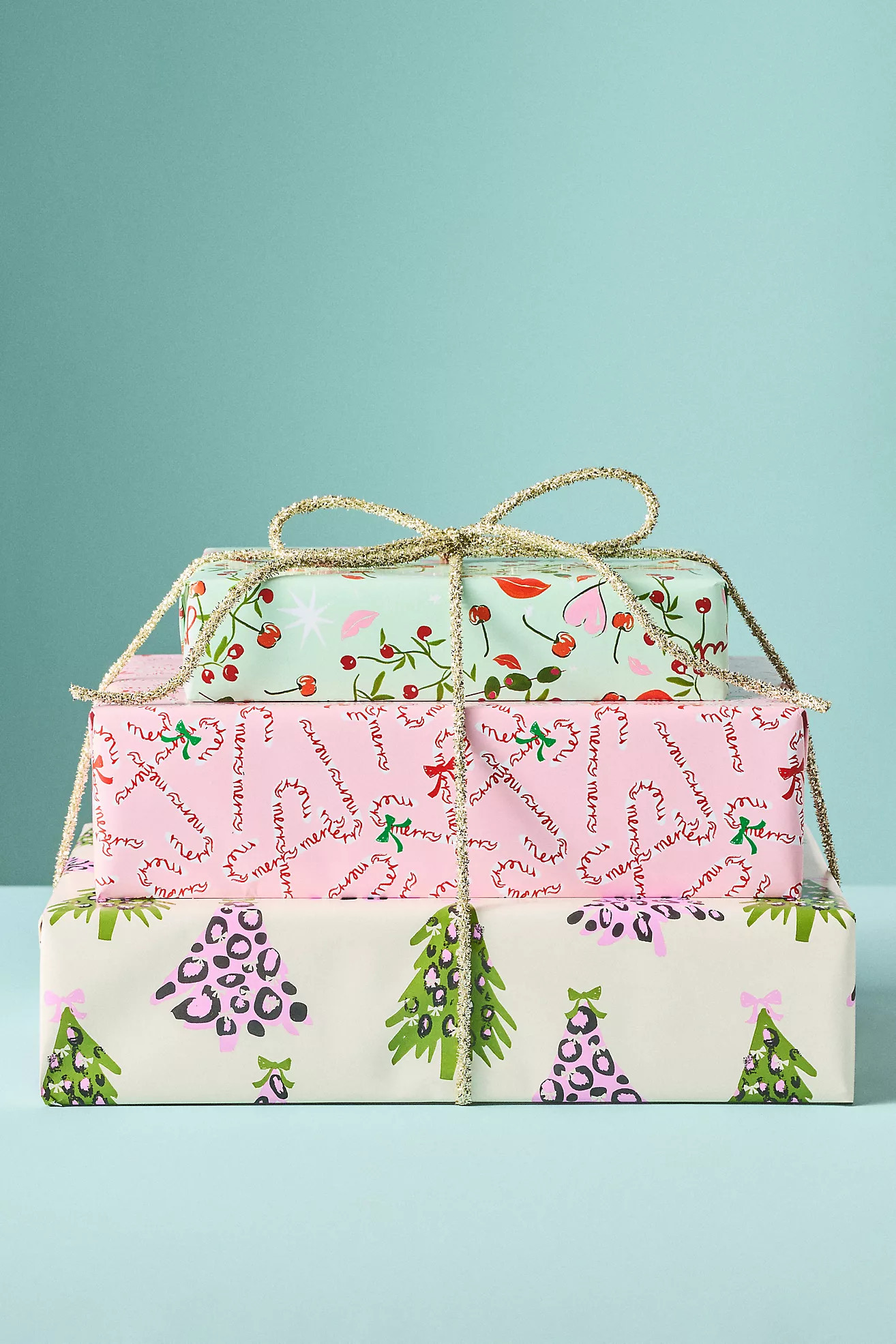 Assorted Holiday Wrapping Paper, Set of 3 | Anthropologie (US)