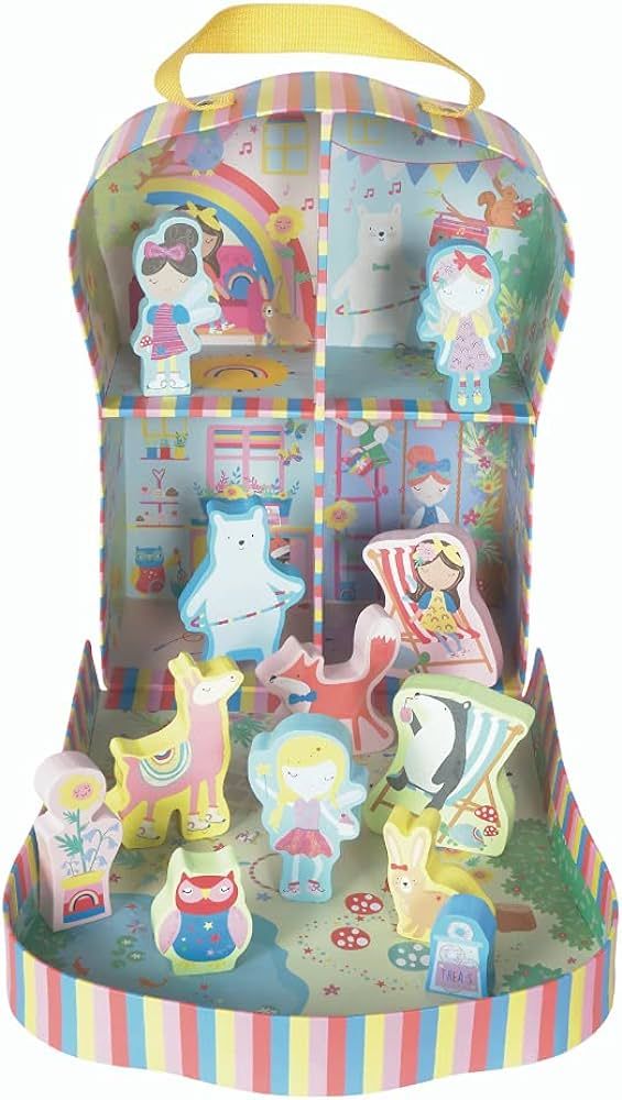 Floss & Rock 43P6364 Rainbow Fairy Play Box with Wooden Pieces | Amazon (US)