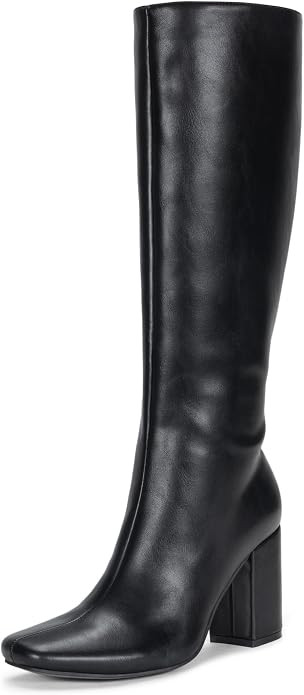 Vepose Knee High Boots for Women, Block Chuncky Heel, Squared Toe Long Boot, Inside Zipper Tall B... | Amazon (US)