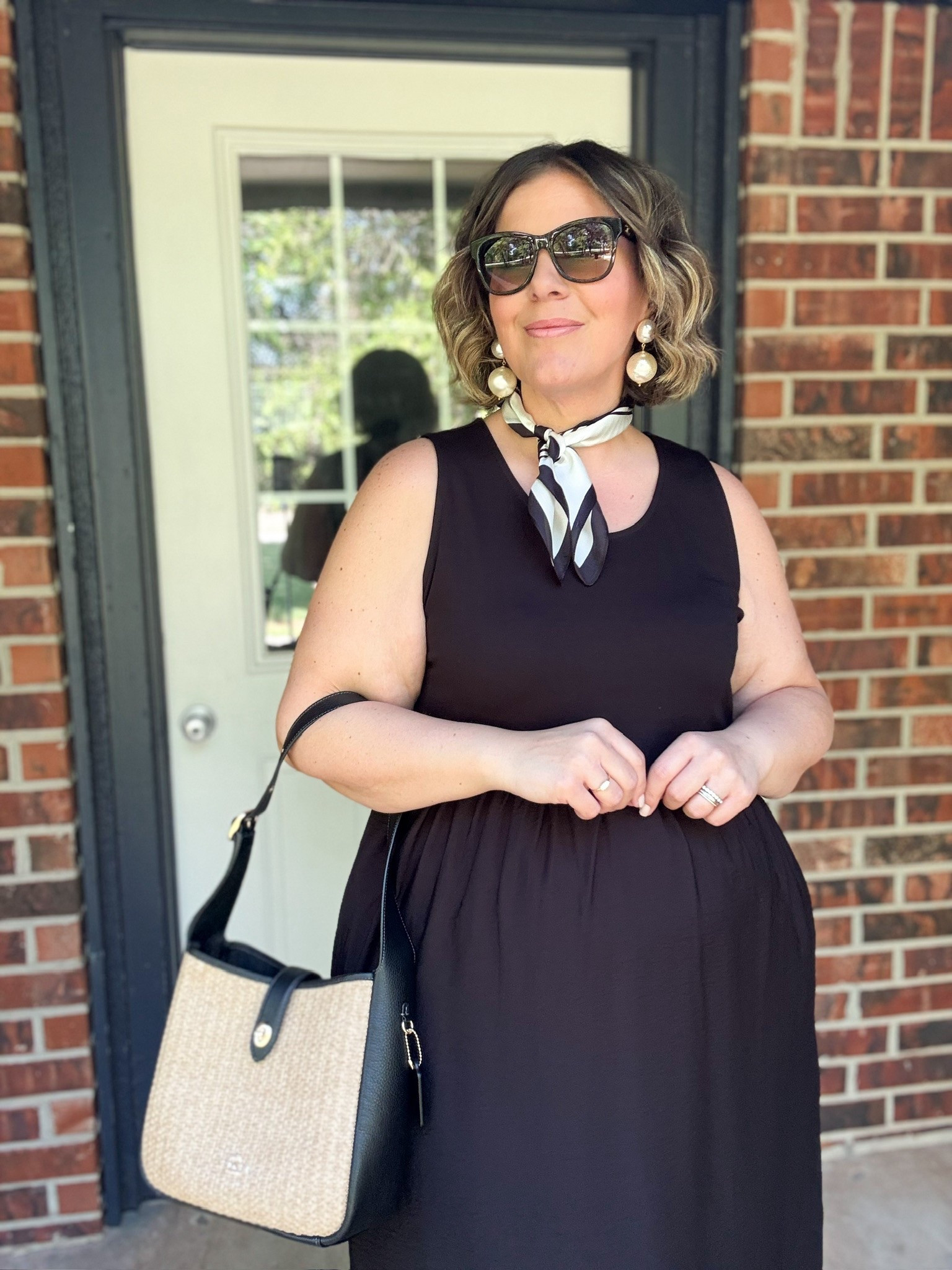 The summer brunch outfit we all need!Loving the gauze skirt on this dress! Pair with a neck scarf for that added touch of fun!

#LTKPlusSize #LTKSeasonal #LTKStyleTip