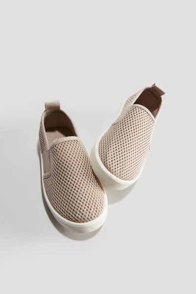 Slip-on Mesh Shoes - Taupe - Kids | H&M US | H&M (US + CA)