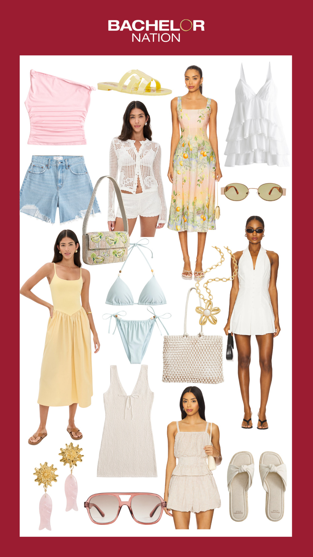 Summer mood: golden hour fits only 🩵🦩☀️ From butter yellow sets to breezy crochet, beaded bags & flowy maxis — consider this your vacay wardrobe inspo. 

 

#LTKStyleTip #LTKSwim #LTKItBag