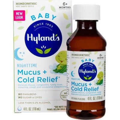 Children's Hylands Baby Nighttime Mucus & Cold Relief Syrup - 4 fl oz | Target