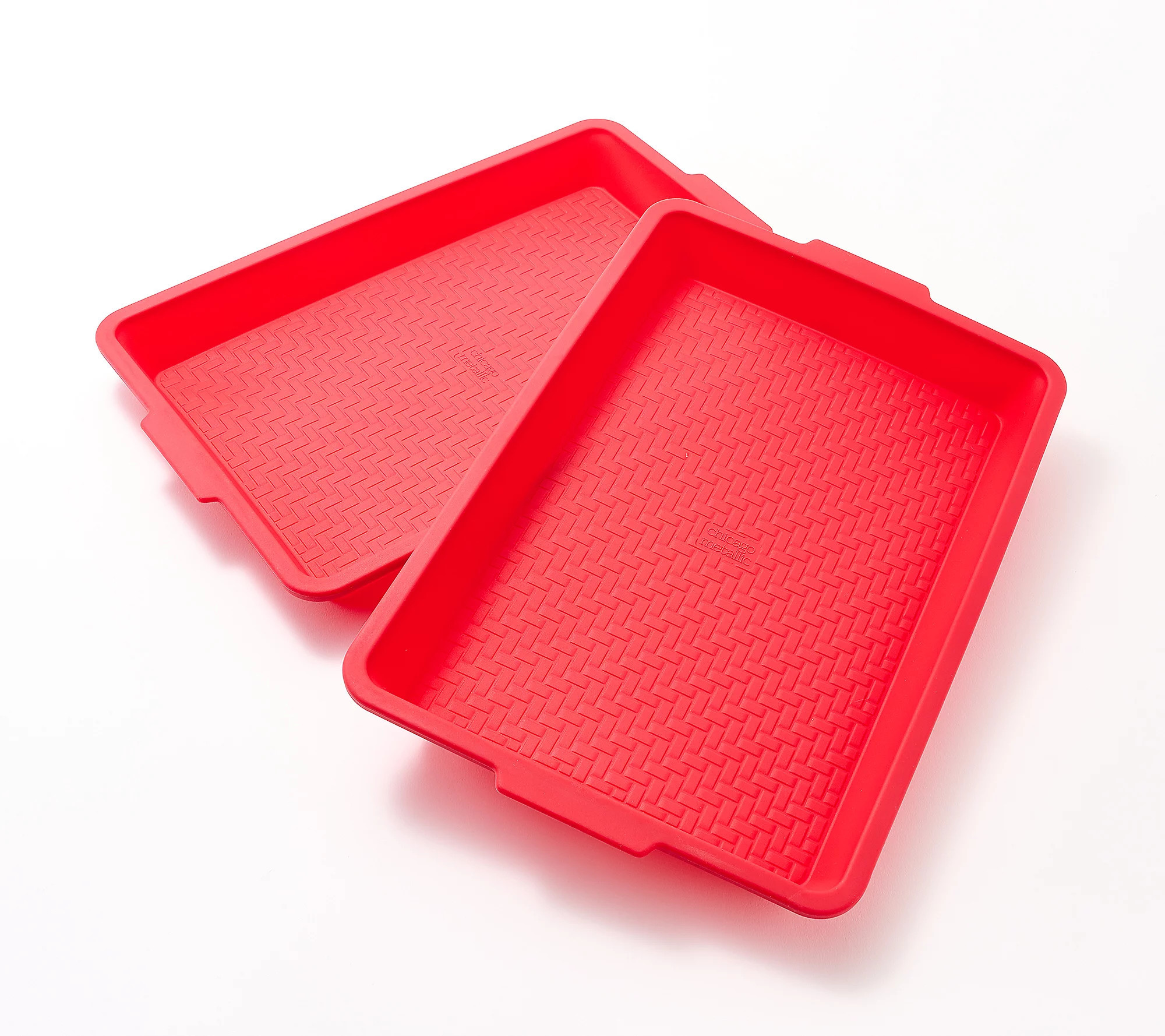 Chicago Metallic Set of 2 Large Silicone Baking Trays | QVC