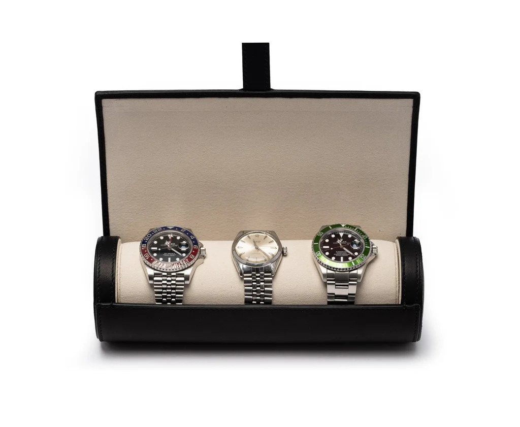 Watch Roll No. 504 in Black Leather | Over The Moon