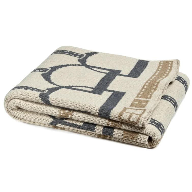 Geometric Knitted Throw | Wayfair North America