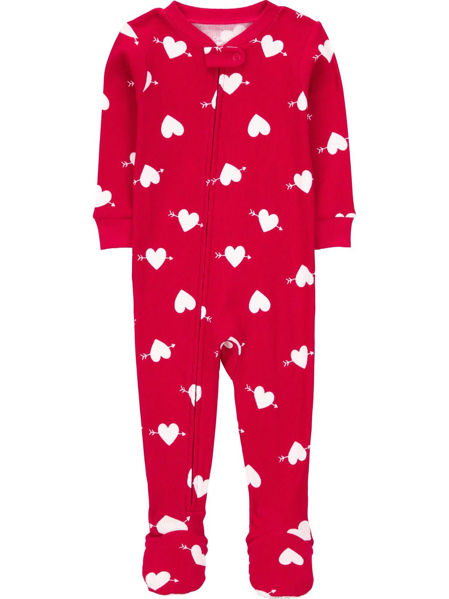 Carter's Child of Mine Toddler Valentine's Day Pajama, One-Piece, Sizes 12M-5T | Walmart (US)