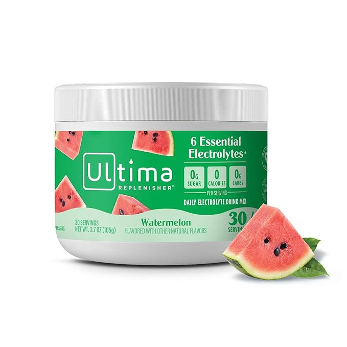 Ultima Replenisher Daily Electrolyte Powder Drink Mix – Sugar Free – Watermelon, 30 Servings ... | Amazon (US)