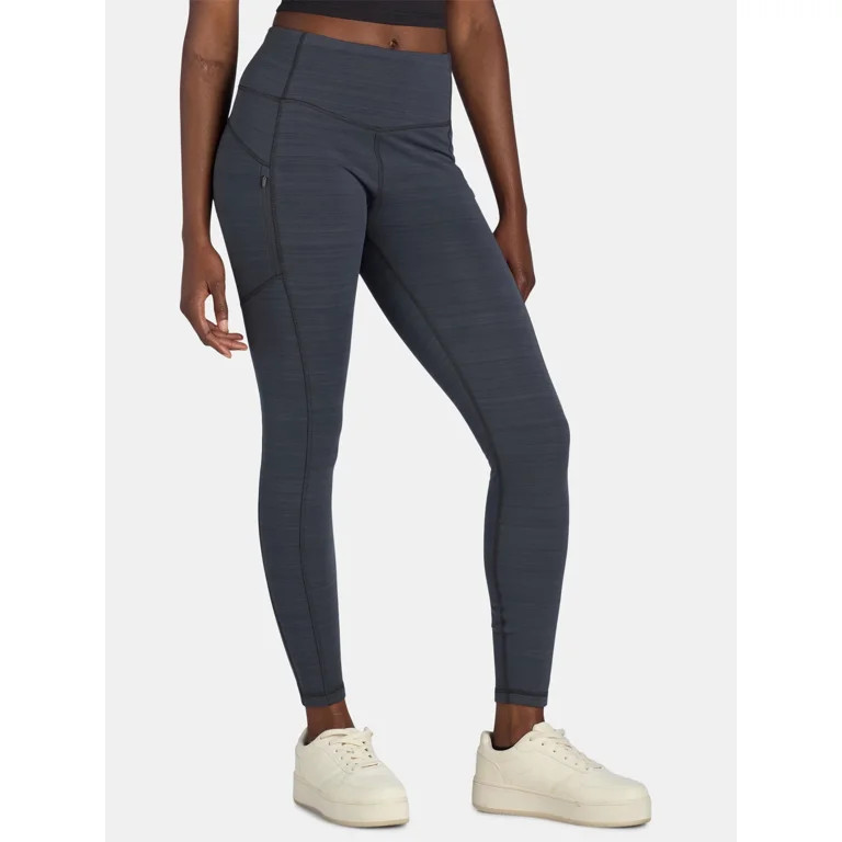 Avia Women's Outdoor Leggings with Side Zip Pockets, Sizes XS-XXXL | Walmart (US)
