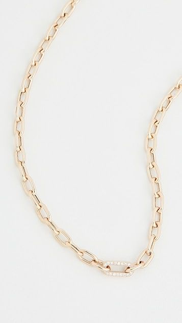 14k Gold Medium Square Oval Link Chain Necklace | Shopbop