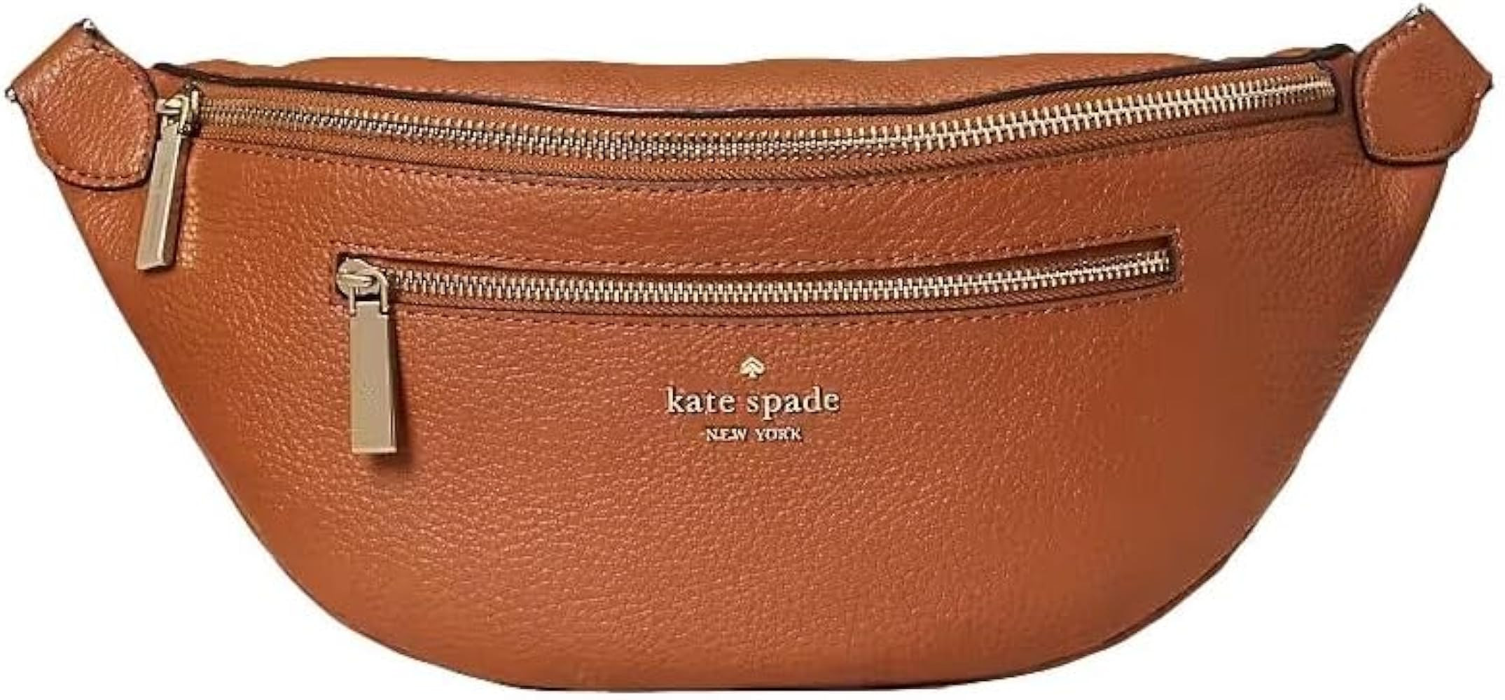 Kate Spade New York Leila Leather Belt Bag Fanny Pack in Warm Gingerbread | Amazon (US)