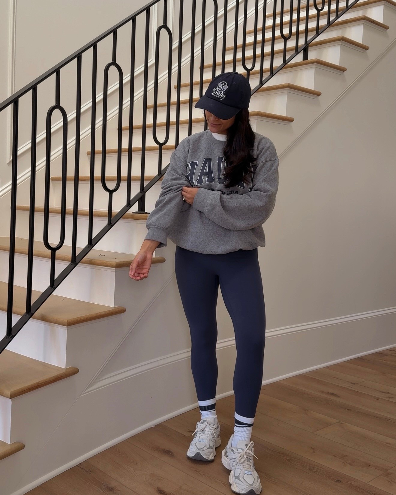 Navy and grey has been one of my go-to color combos lately! I also love throwing on my haute mama collective sweatshirt with my navy leggings too. 

#LTKActive #LTKfitnessgoals #LTKootd