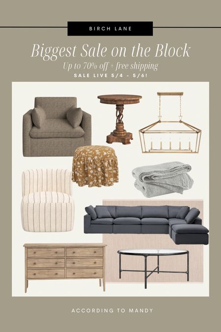 Prep your carts for @birchlane Biggest Sale on the Block! Sharing all of my favorites that you can get up to 70% off and shipped for free from 5/4 -5/6.


 @BirchLane #BirchLanePartner #MyBirchLane

#LTKfindsunder100 #LTKsalealert #LTKhome