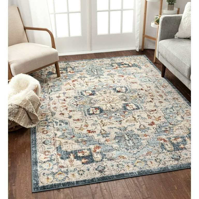 Well Woven Mystic Distressed Persian Area Rugs, Gray | Walmart (US)