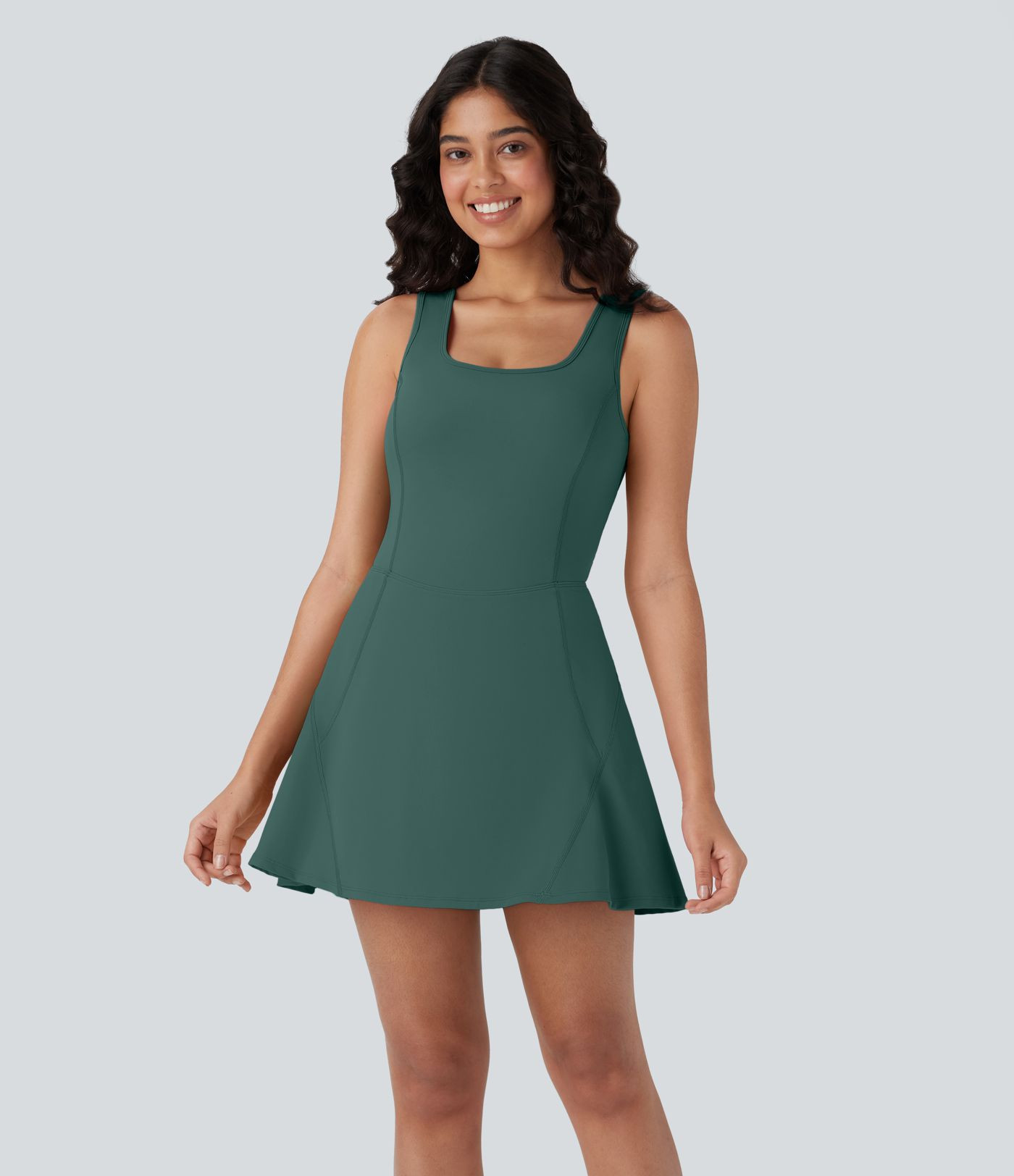 Women\u2019s SoftlyZero\u2122 Airy U Neck 2-in-1 Pocket Mini Cool Touch Dance Active Dress - Hala... | HALARA