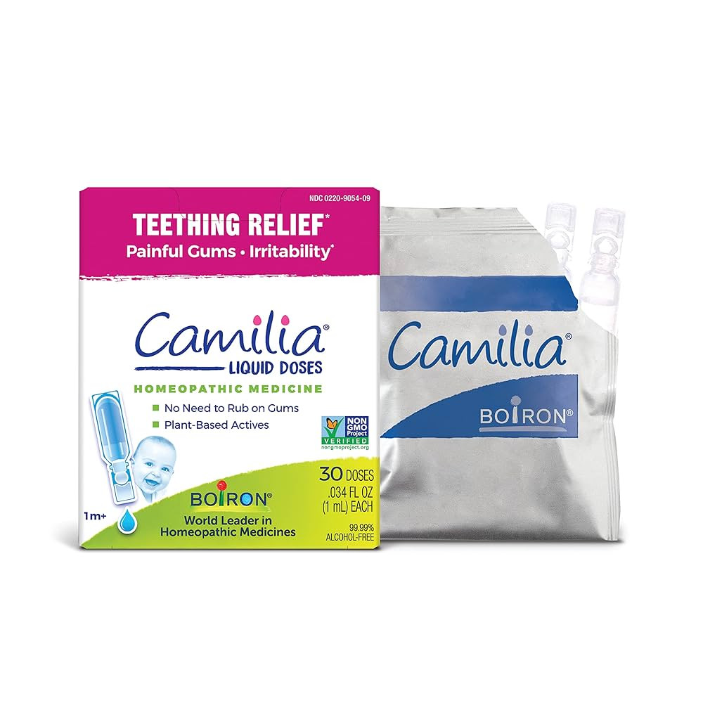 Boiron Camilia Teething Drops for Daytime and Nighttime Relief of Painful or Swollen Gums and Irr... | Amazon (US)