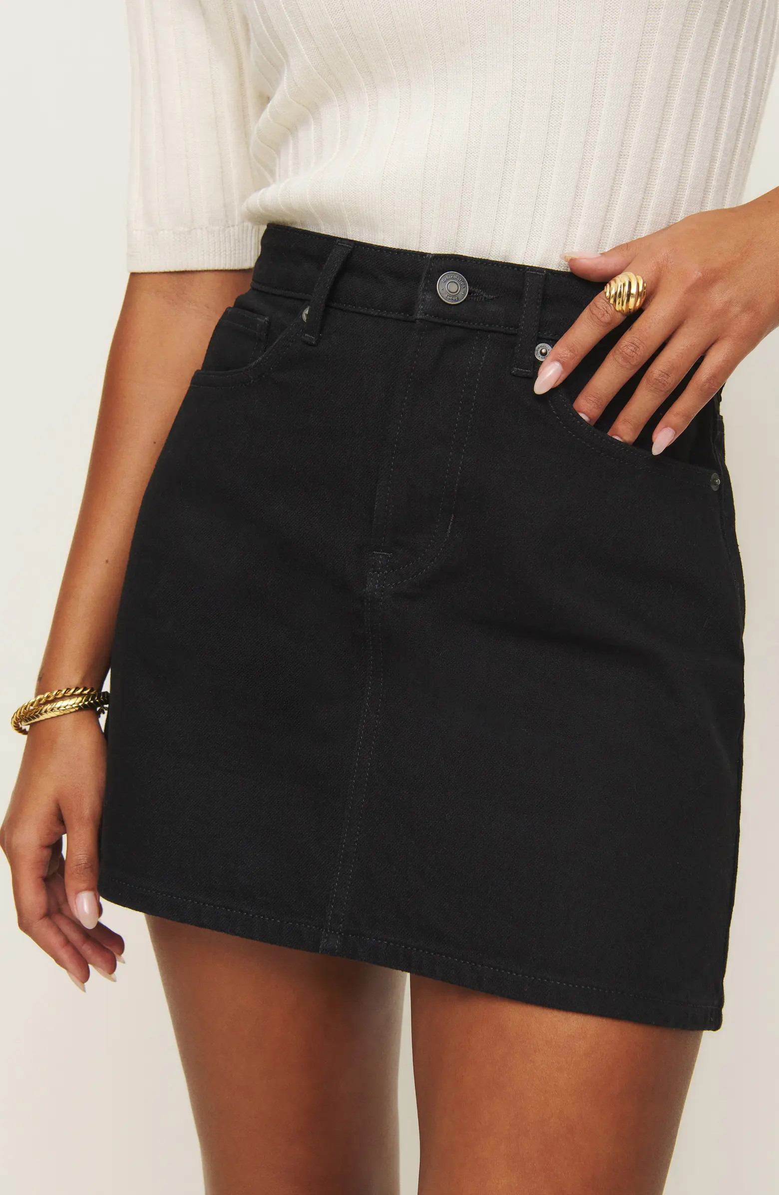 Reformation Lydia High Waist Denim Miniskirt | Nordstrom | Nordstrom