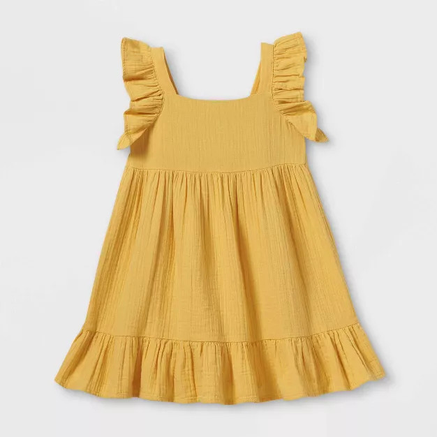 Toddler Girls' Tiered Ruffle Sleeve Dress - Cat & Jack™ | Target