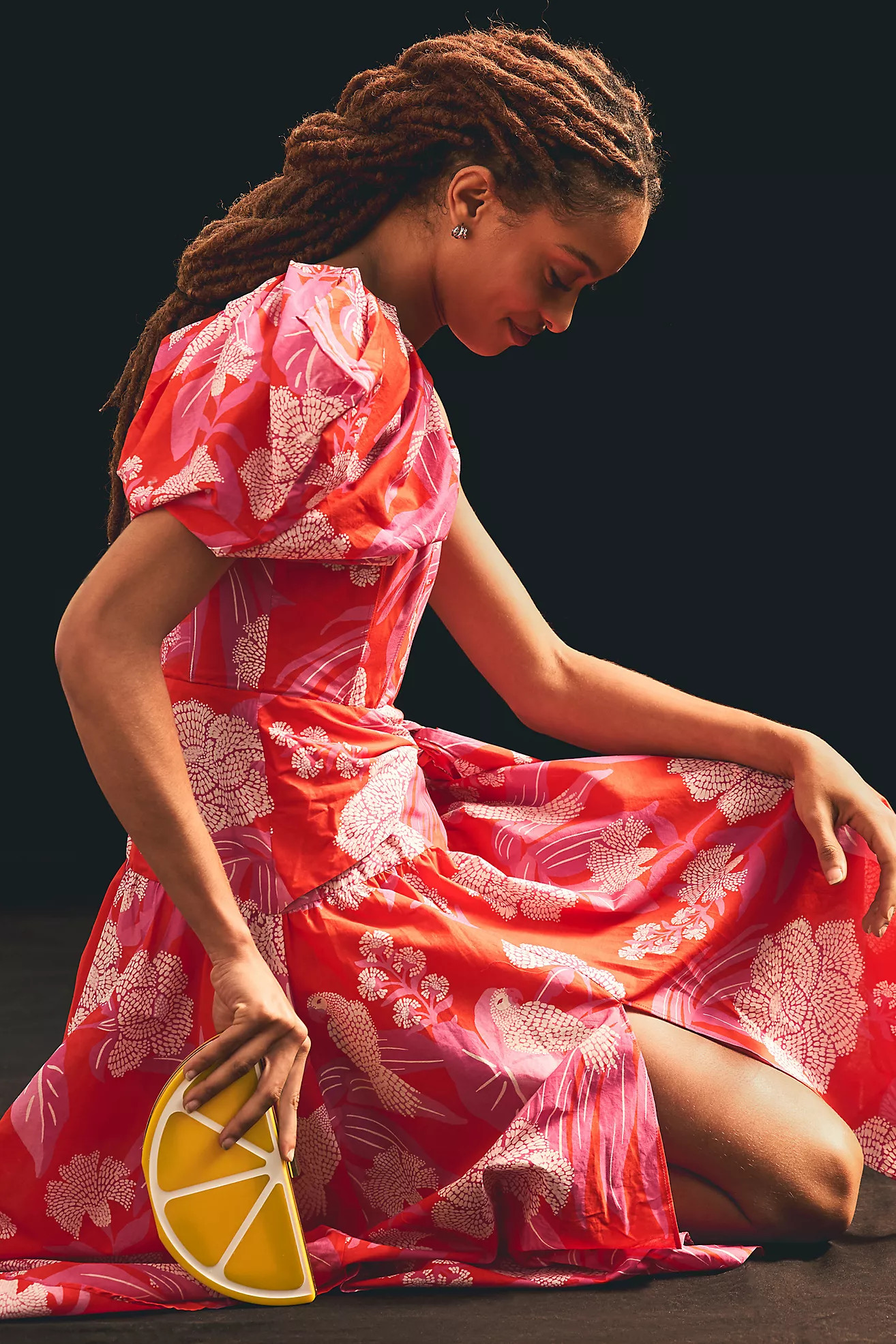 Farm Rio One-Shoulder Puff-Sleeve Dress | Anthropologie (US)