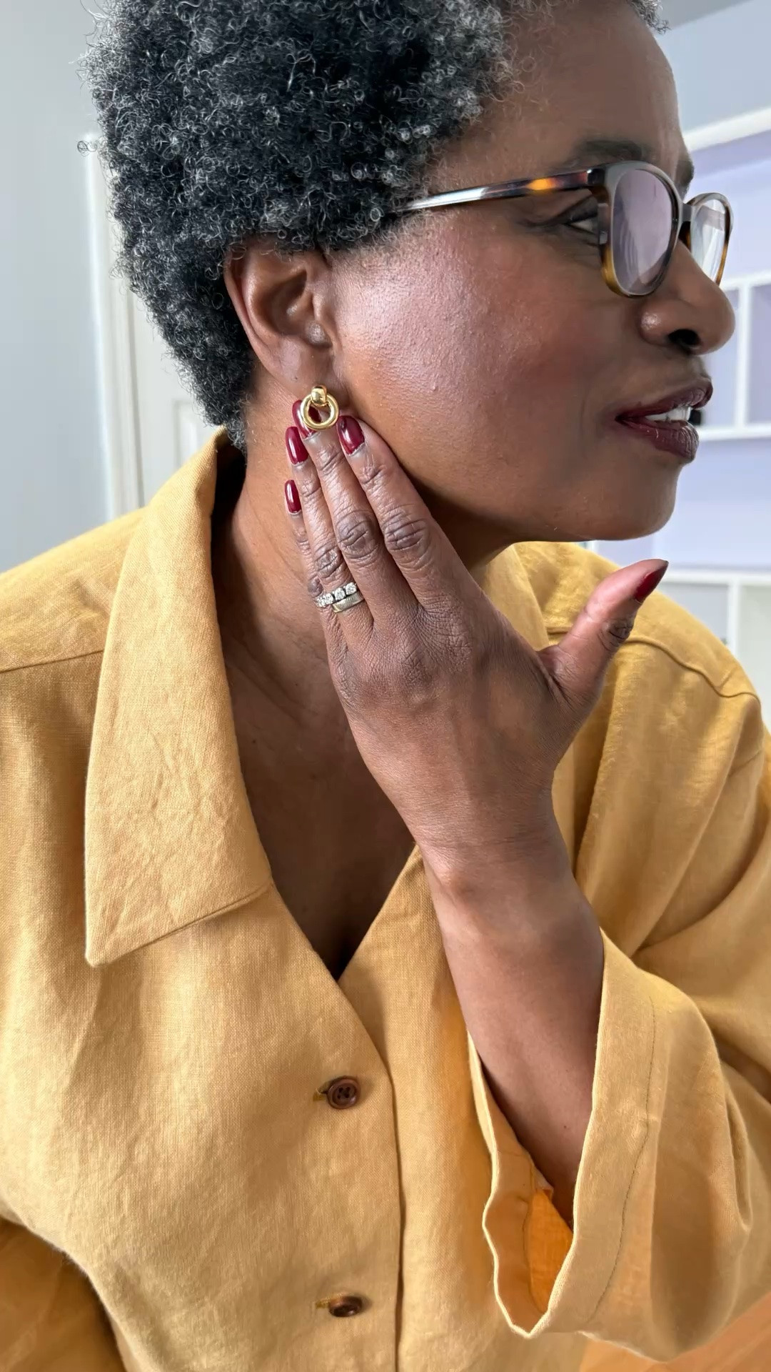 I’m still loving these Jenny Bird earrings from Nordstrom. They are the perfect size. They aren’t heavy at all, and they go with so many styles.

#LTKOver40 #LTKootd #LTKWorkwear