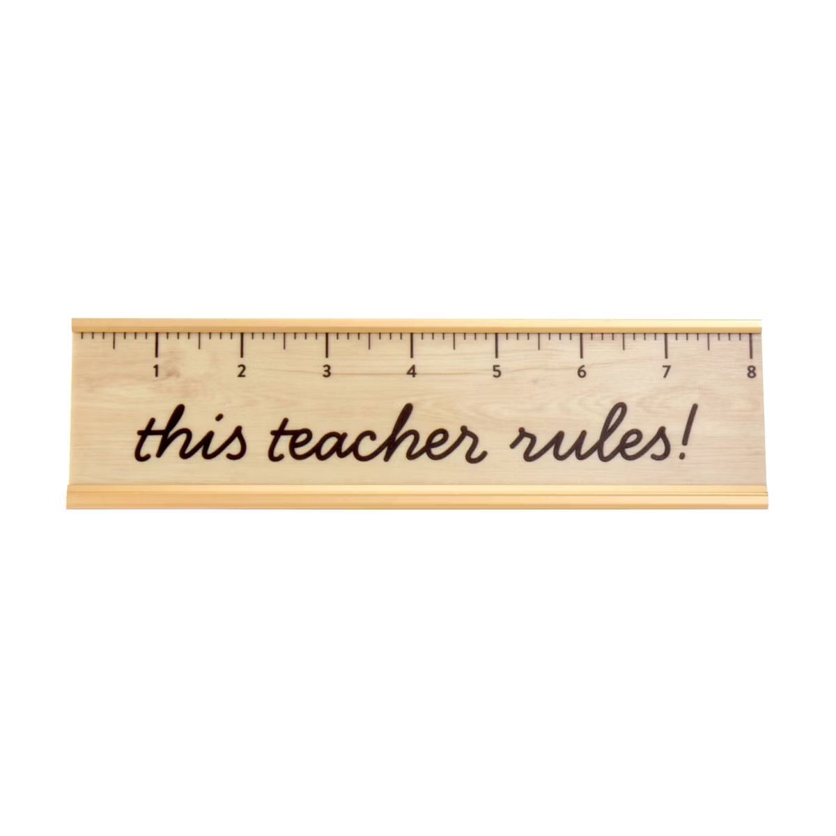 Paper Riot Co. This Teacher Rules Desk Plaque | Target