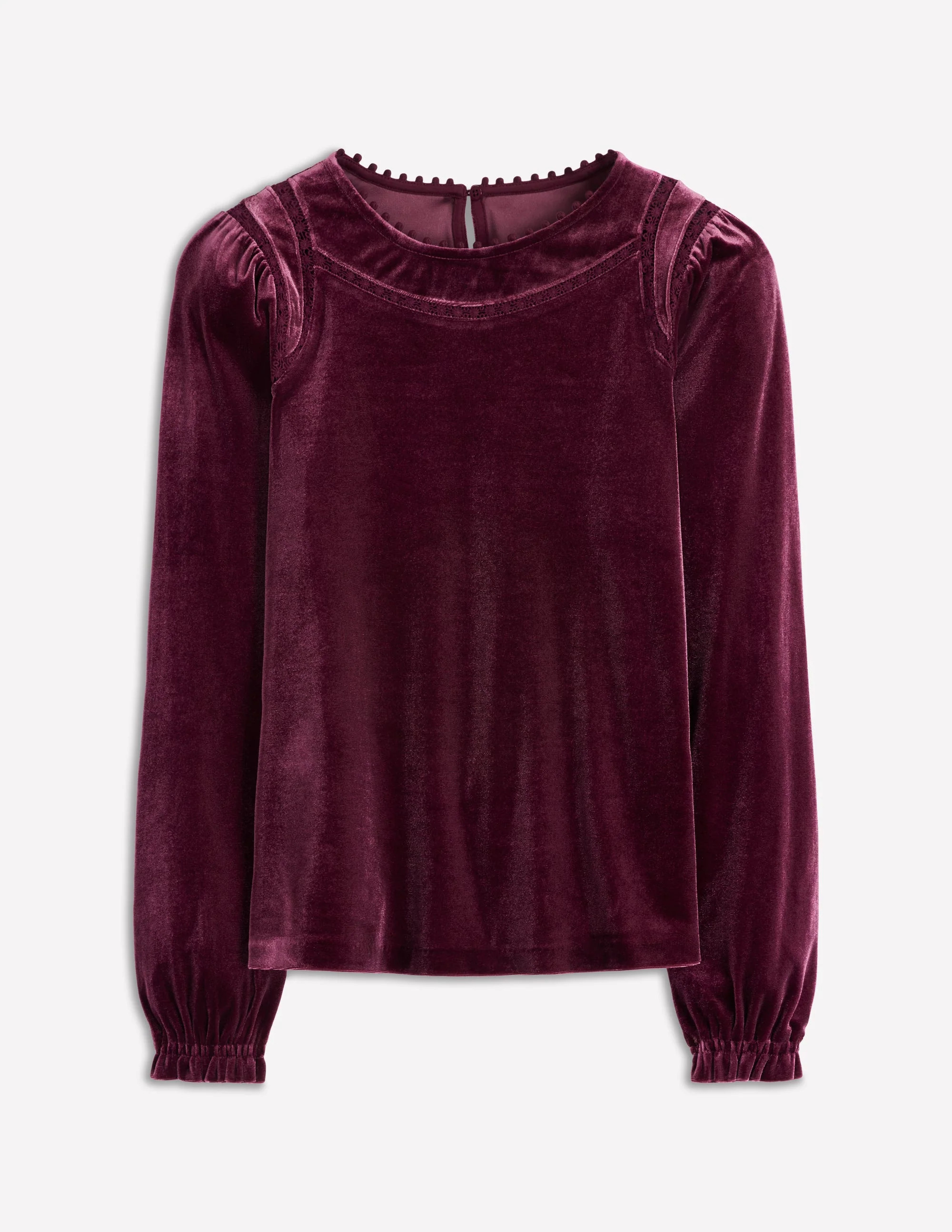 Mila Velvet Top-Deep Wisteria | Boden (US)