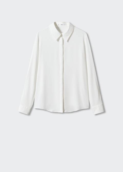 Fließende Bluse mit Knöpfen | MANGO (DE)