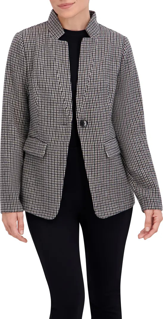 Ookie & Lala Houndstooth Inverted Notch Lapel Blazer | Nordstromrack | Nordstrom Rack
