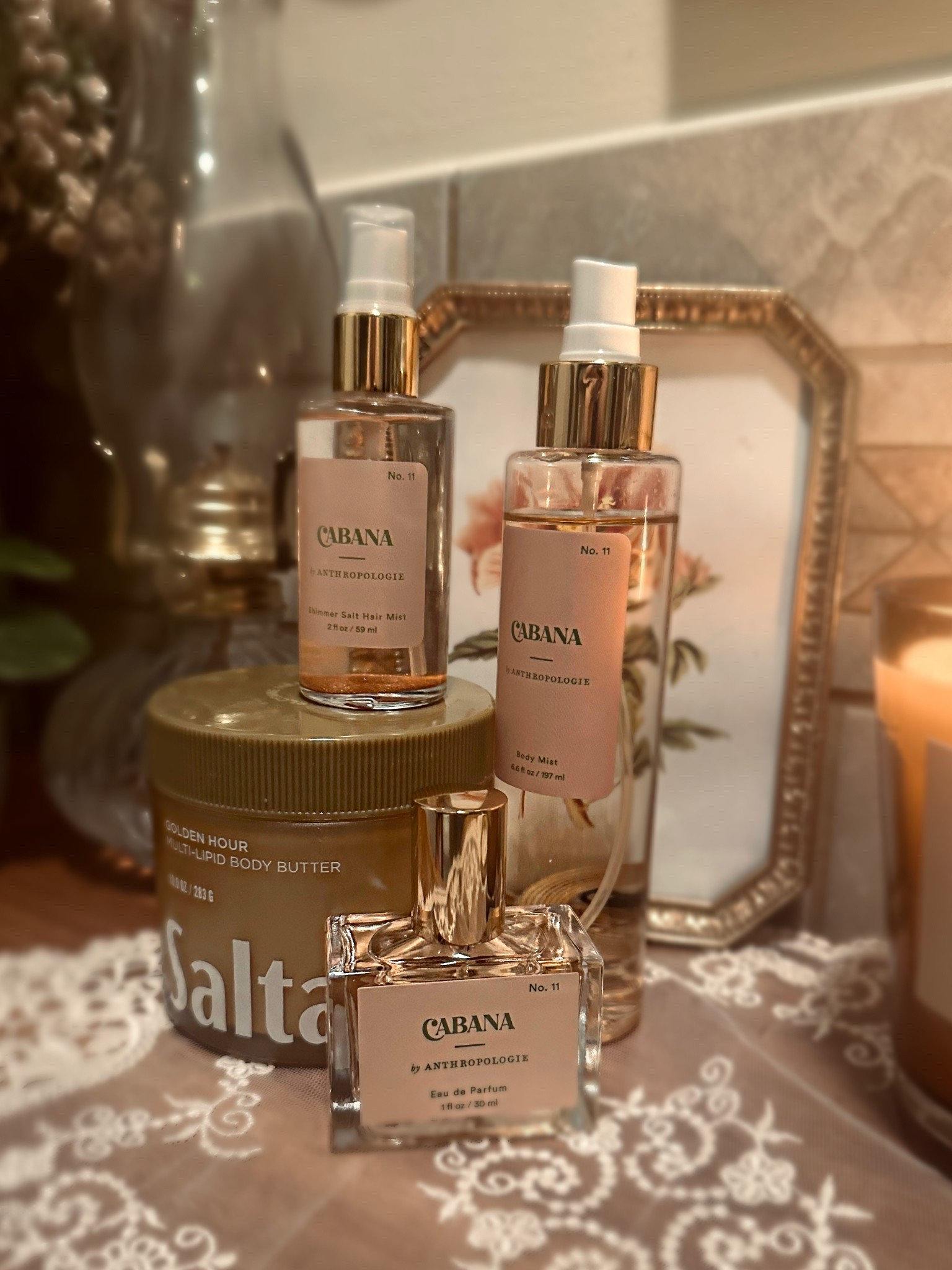 My perfect summer fragrance combo✨
I always struggle to find a good summer combo but Cabana Fragrance from Anthropologie layers seamlessly with the Saltair Golden Hour body butter. 
Lasts forever! And so affordable!✨  
The actual perfume is out of stock at the moment but the body mist is just as good!

#LTKSummerEdit #LTKFindsUnder50 #LTKSeasonal