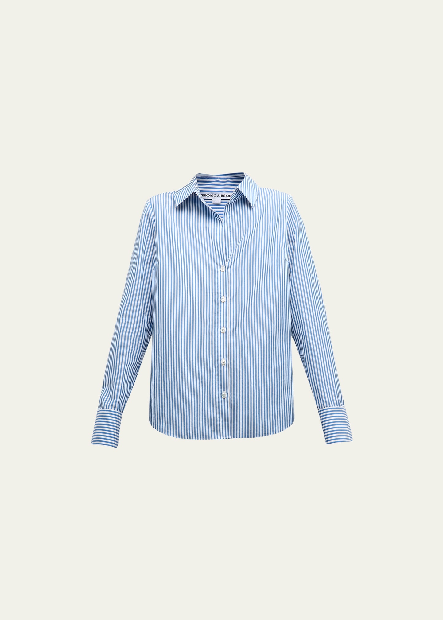 Veronica Beard Amelia Striped Button-Front Shirt | Bergdorf Goodman