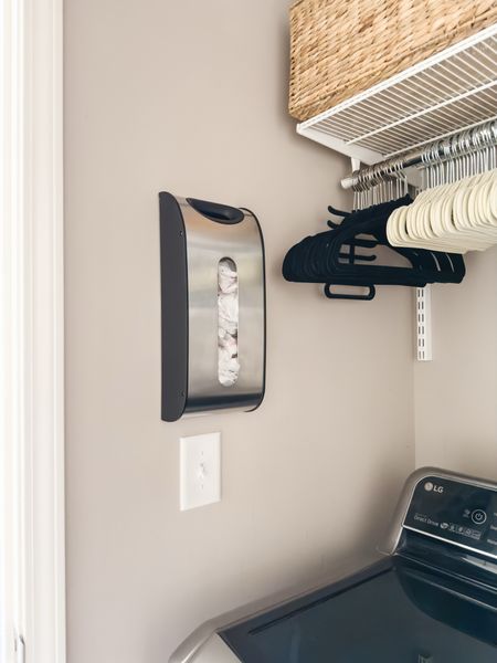 This store bag dispenser is a real game changer and fits perfectly on my laundry room wall. It will also fit inside a closet or can be affixed inside a cabinet door. home organization home storage grocery bag storage kitchen storage solution cabinet organization closet organization 

#LTKhome #LTKstyletip #LTKfindsunder50