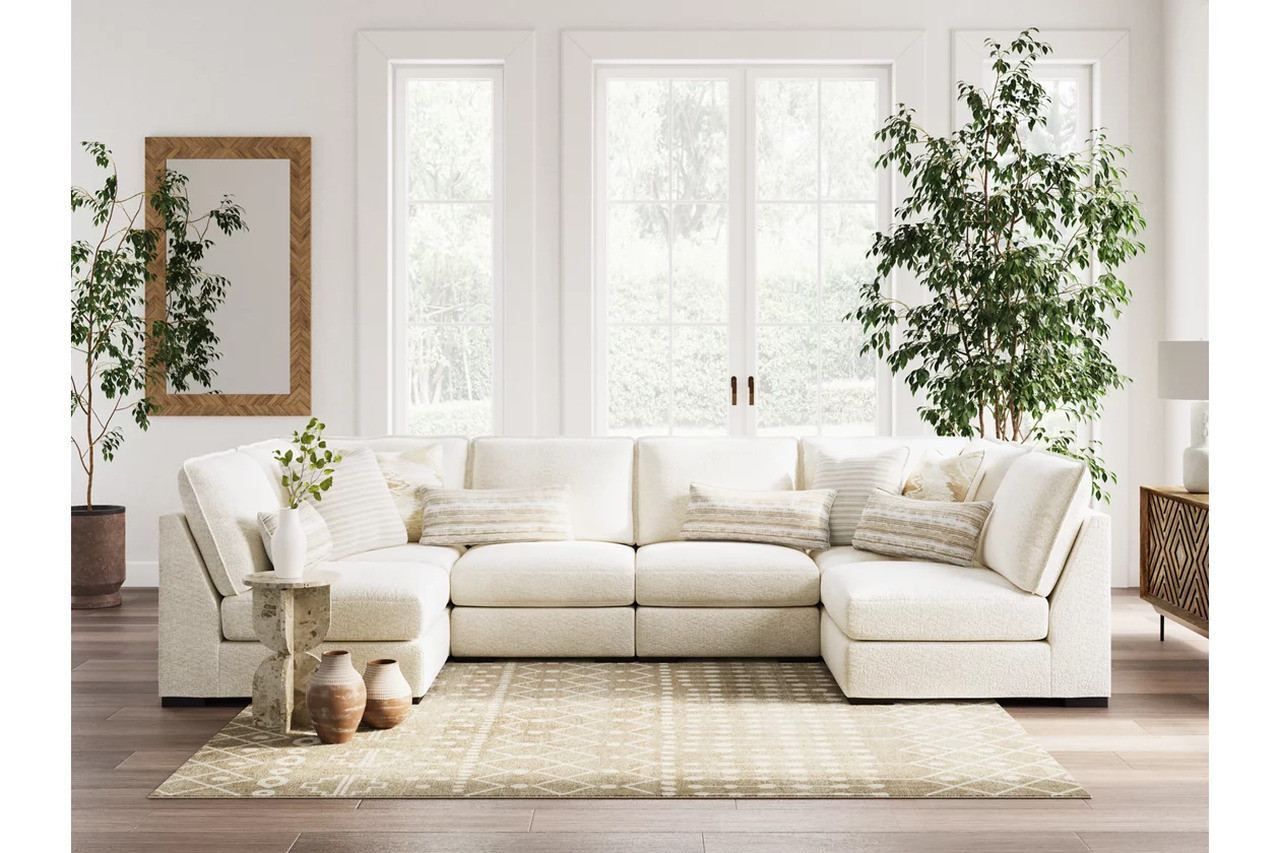 Donelson Creek 6-Piece Sectional In Vanilla | 1stopbedrooms