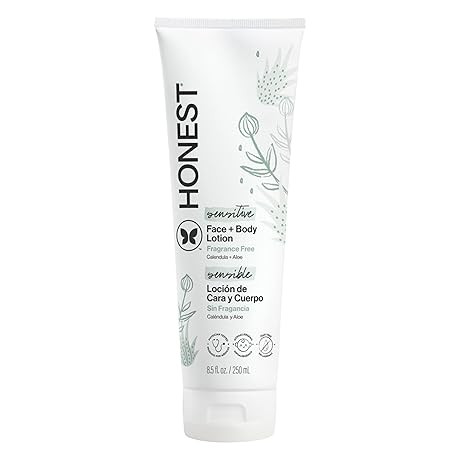 The Honest Company Hydrating Face and Body Lotion, Fast Absorbing, Naturally Derived, Hypoallerge... | Amazon (US)