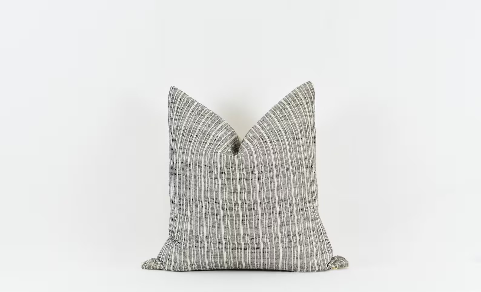 Brigus Gray and Blue Plaid Pillow Cover - Etsy | Etsy (US)