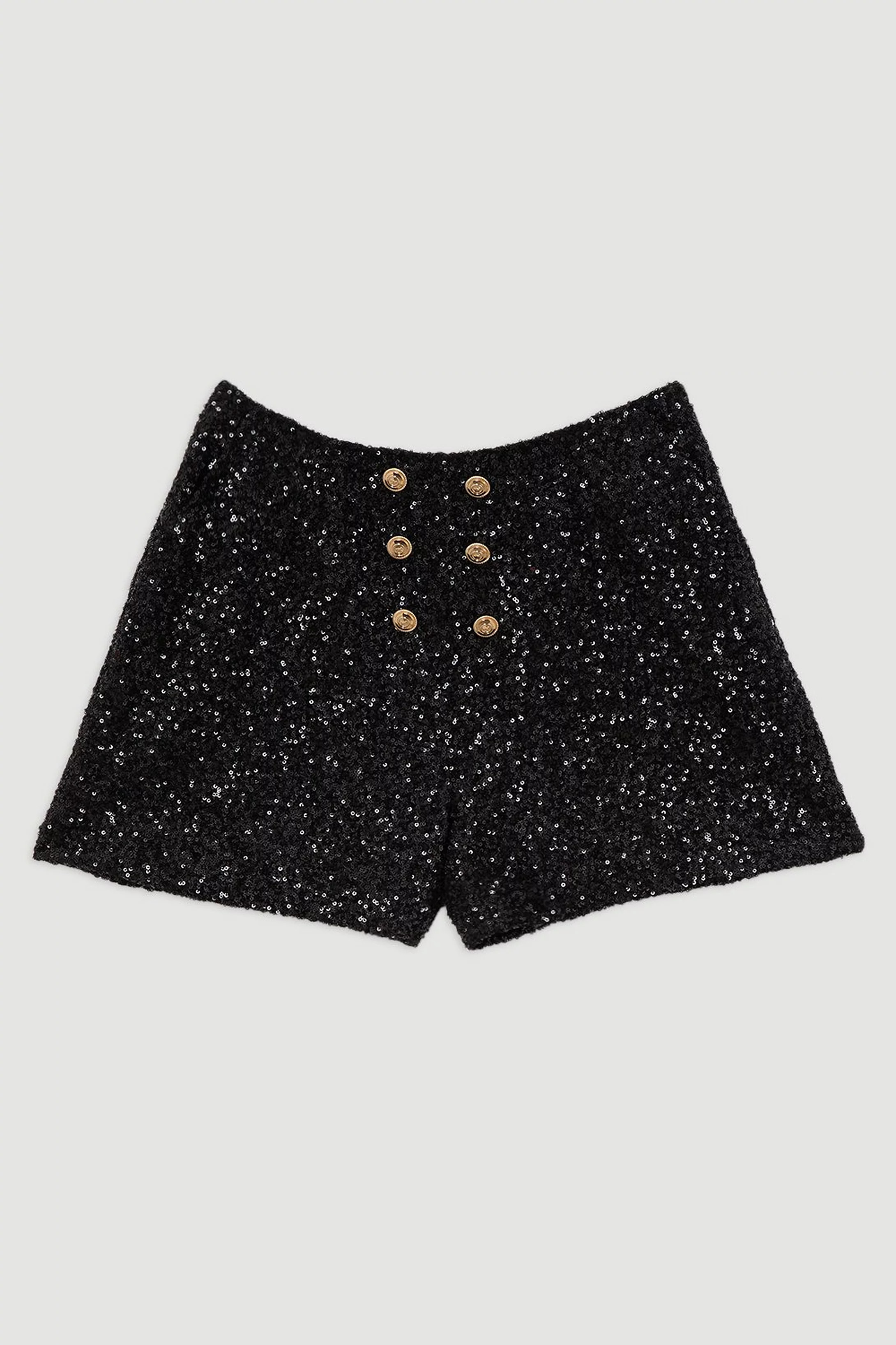 Sequin Tailored Mini Shorts | Karen Millen | Karen Millen UK + IE + DE + NL