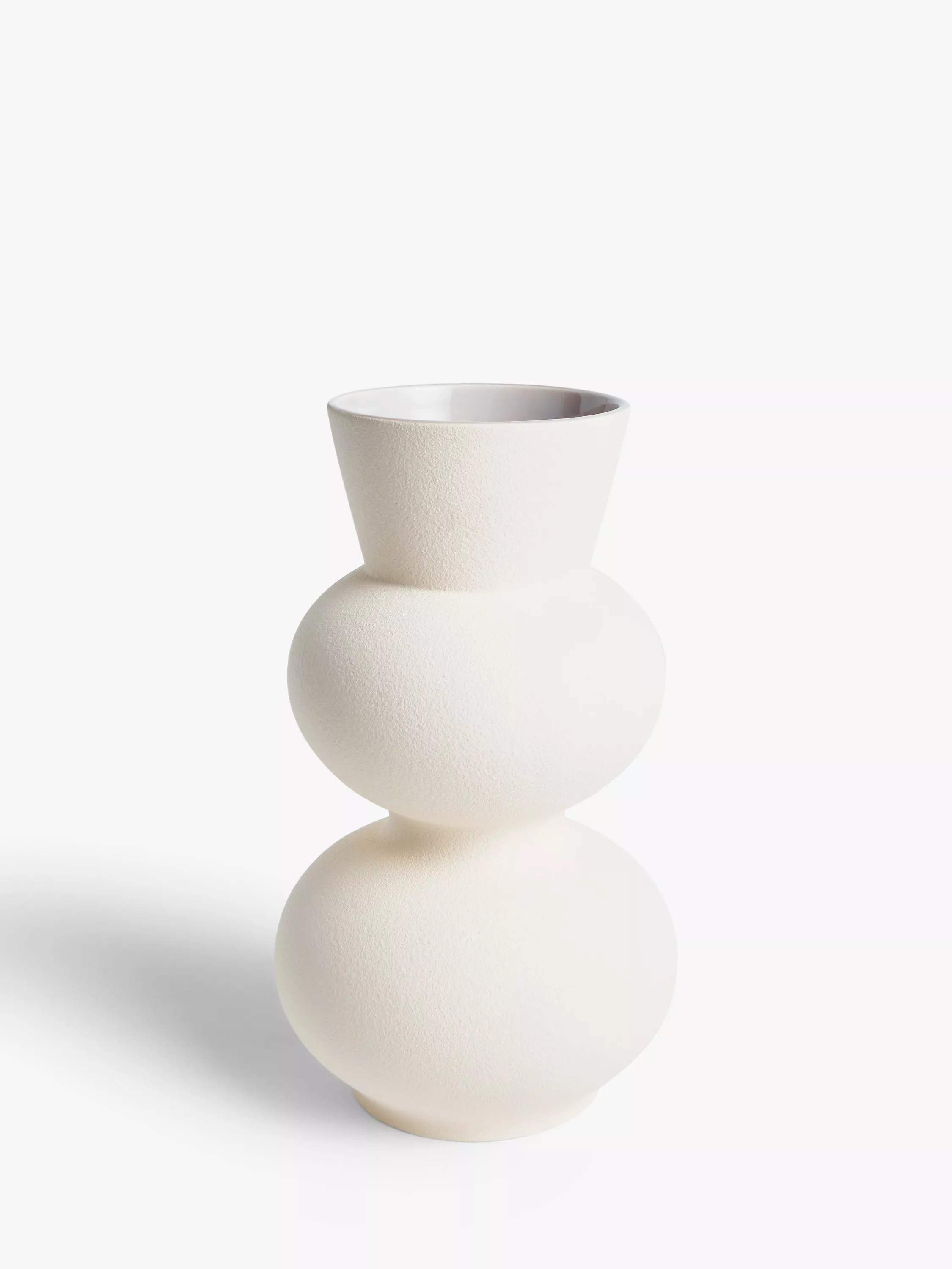 John LewisTotem Earthenware Vase, H33cm, Natural | John Lewis (UK)