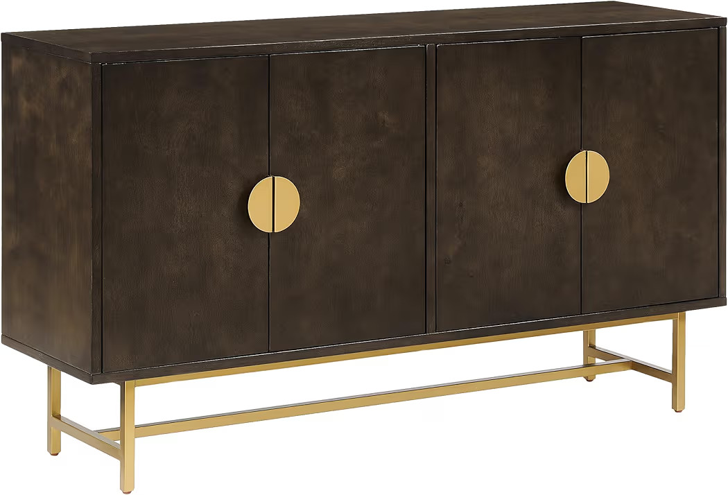 Crosley Furniture Blair Mid-Century Modern Sideboard Buffet Cabinet with Storage, Living Room Cre... | Amazon (US)
