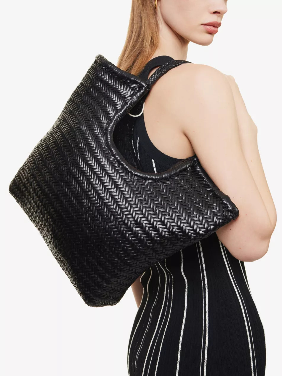 Triple Jump woven-leather top-handle tote bag | Selfridges