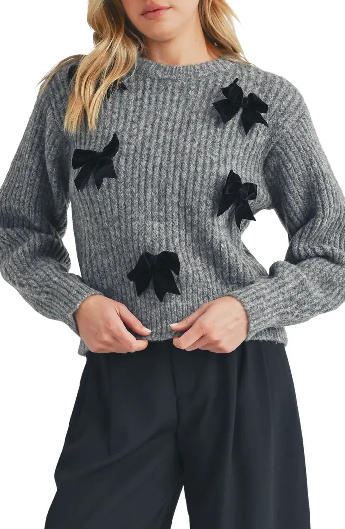 Bow Embellished Sweater | Nordstrom Rack