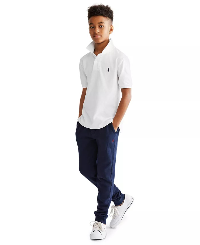 Polo Ralph Lauren Big Boys Cotton Fleece Drawstring Jogger - Macy's | Macy's