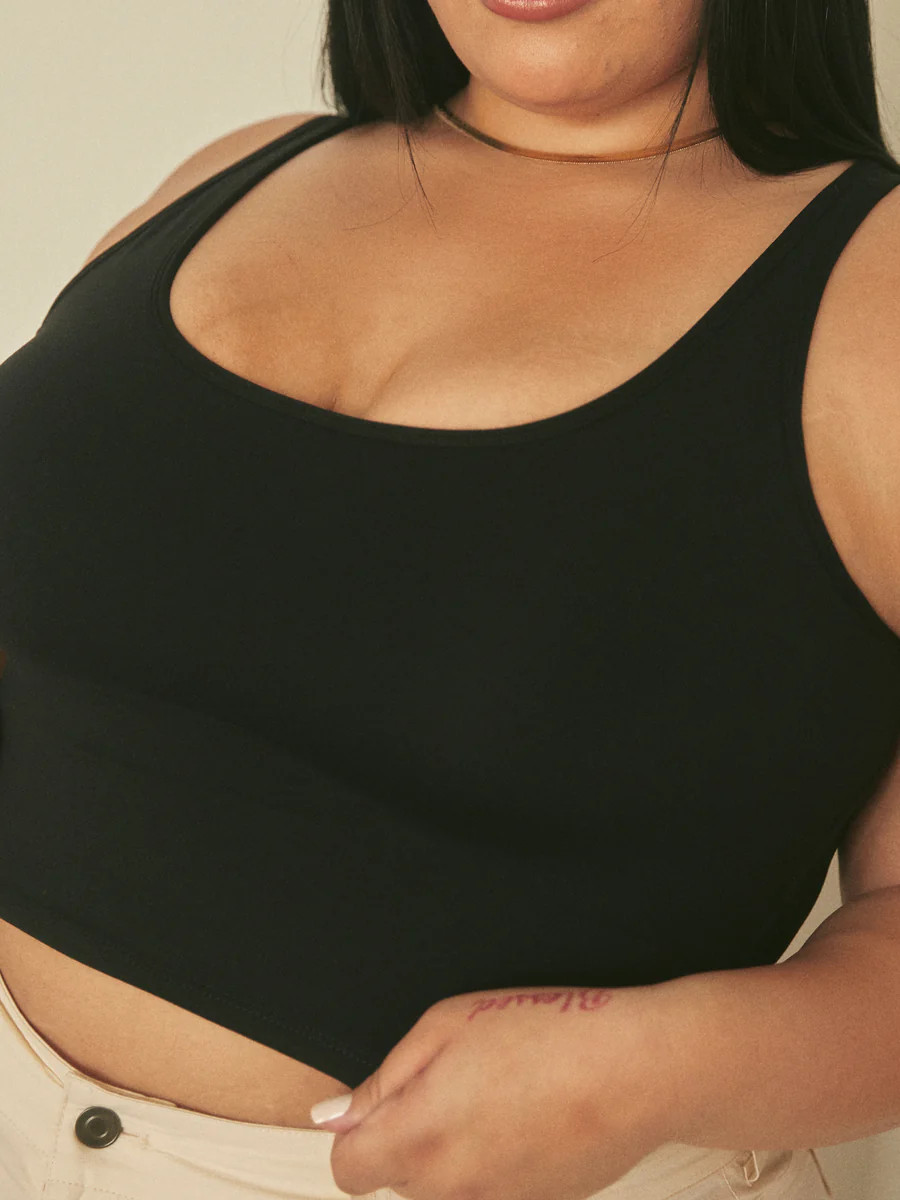 Scoop Neck Brami (Crop) | Klassy