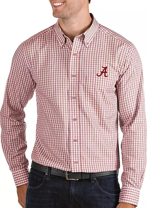 Alabama Crimson Tide Structured Woven Button Down Shirt | Belk