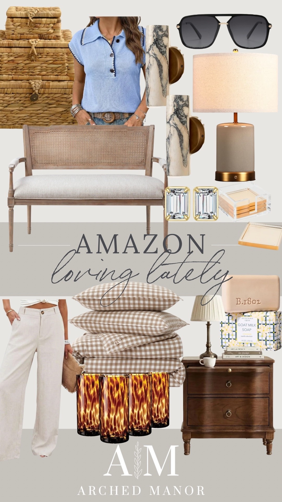 Amazon finds to LOVE. This bench is a favorite find this week, and I love these marble sconces!

#LTKSeasonal #LTKHome