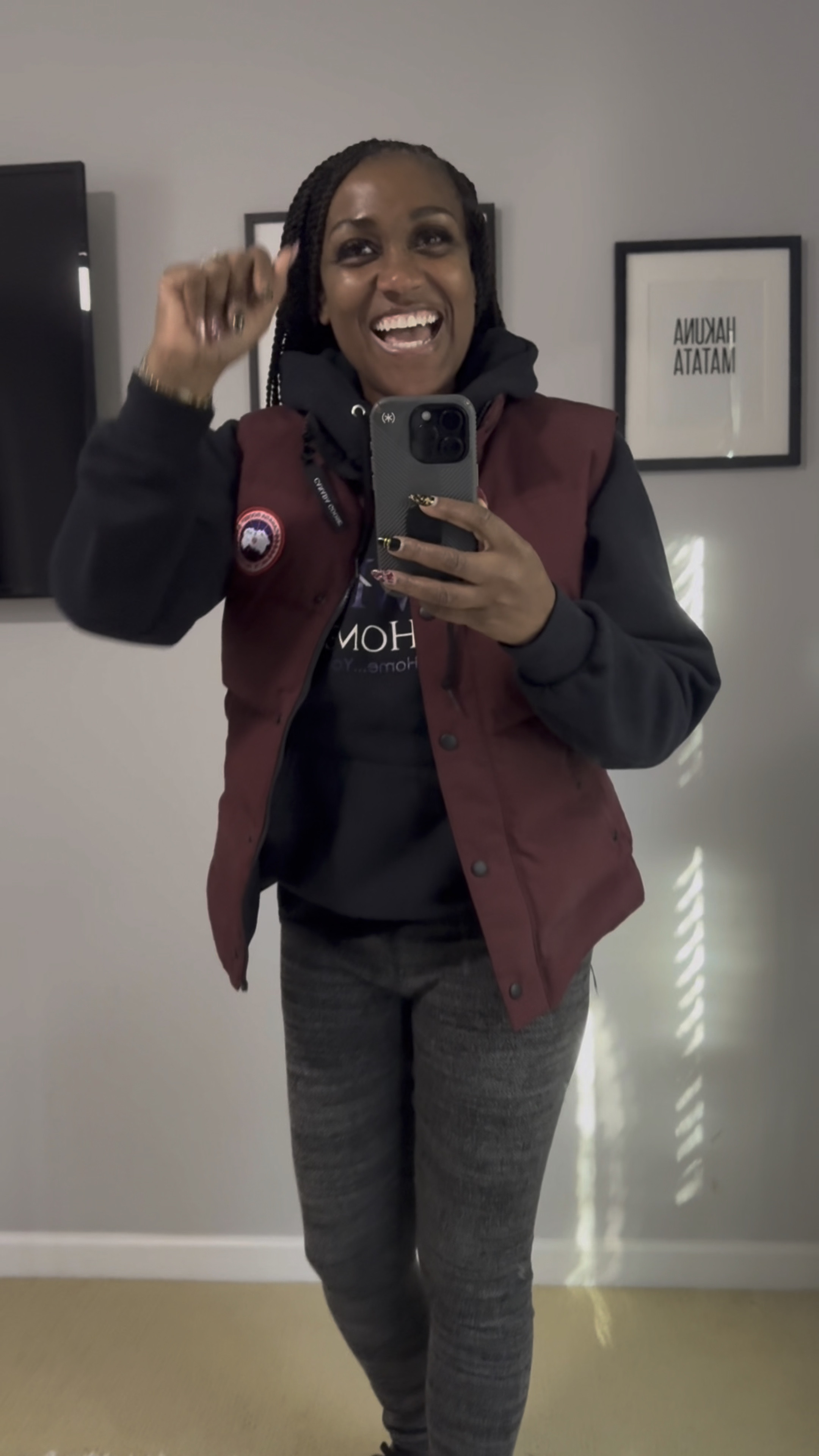 Layers made easy 🌟 from the coziest Canada Goose Vest to my go-to comfy tights, this OOTD is all about staying warm, practical and stylish-perfect for a day at the job site (or running errands) 🚜👟

#LTKHoliday #LTKActive #LTKWorkwear